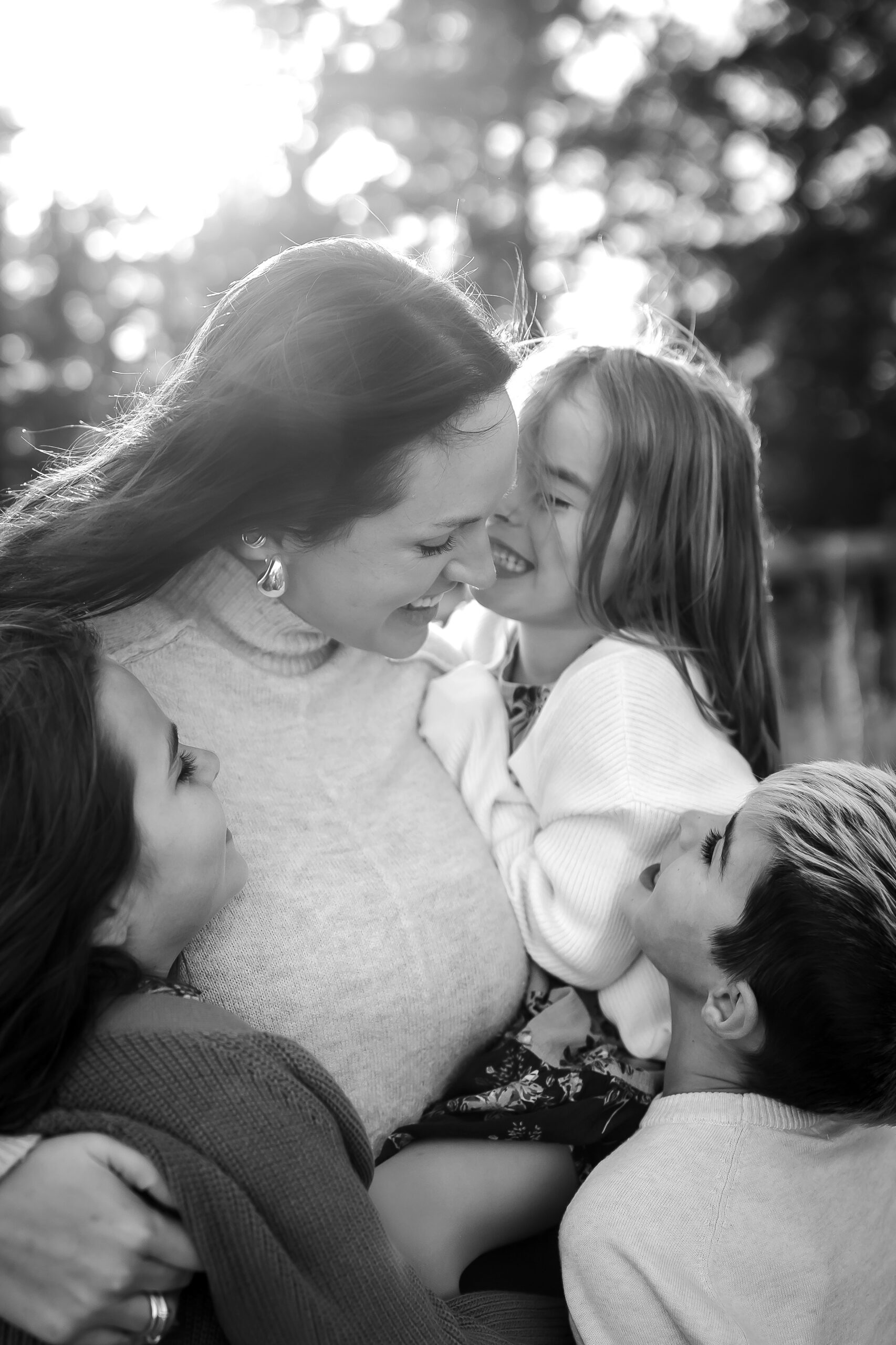 Clarine Warren Family BW